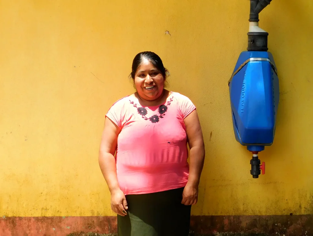 Rosalina Martinez Zamora, a woman from Teocuatlán, San José Tenango, in Oaxaca, Mexico.